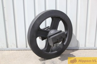 Натяжное ведущее ( направляющее ) колесо гусеницы - ленивец для экскаватора Mitsubishi MXR50 / MXR55 / ME45 / ME40